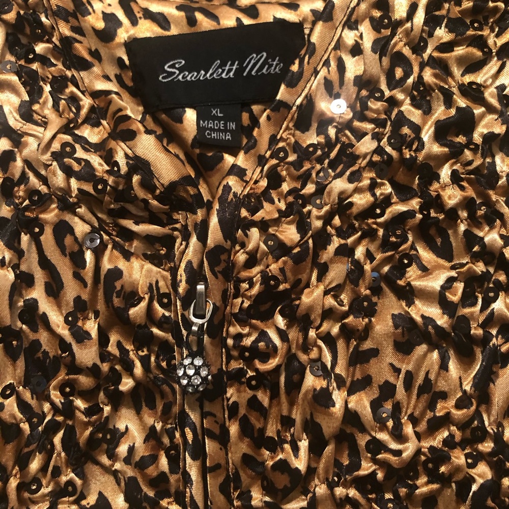 Scarlet Nite Leopard Print Jacket - image 4